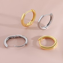 热销INS极简爱心素圈耳环耳扣个性百搭小众修饰脸型设计感耳饰女