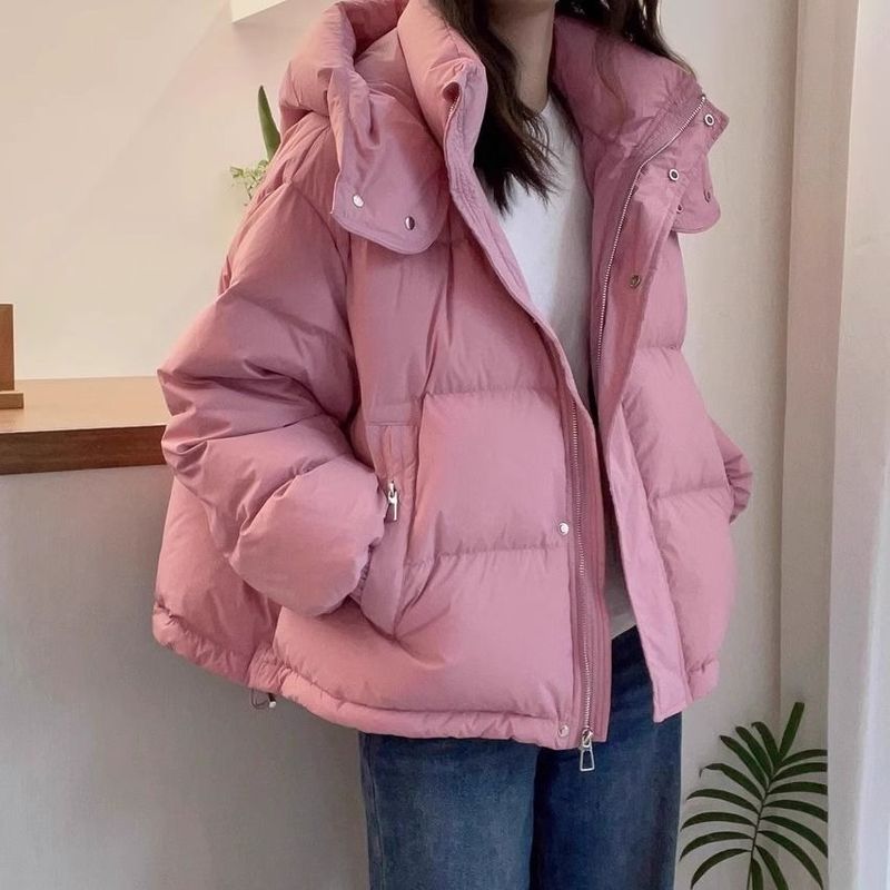 綿の服の女性の秋冬の短いタイプの韓国版の大きいサイズのゆったりした綿の服の小さい子供の帽子のファッションの保温のカジュアルなコート|undefined