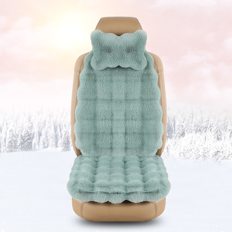 Wool pad: Qìchē Plush Warm - mung-bean-paste-driver-seat-headrest