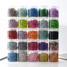 彩色28MM回形针金属回形针桶装糖果色回形针办公文件夹跨境专供