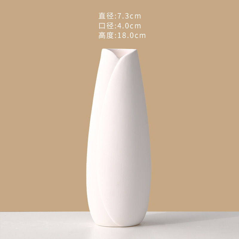 Jarrón de cerámica en blanco simple bricolaje blanco embrión bajo vidriado pintura de color sin yeso pintura de la mano de los niños de cerámica en blanco liso envío gratuito