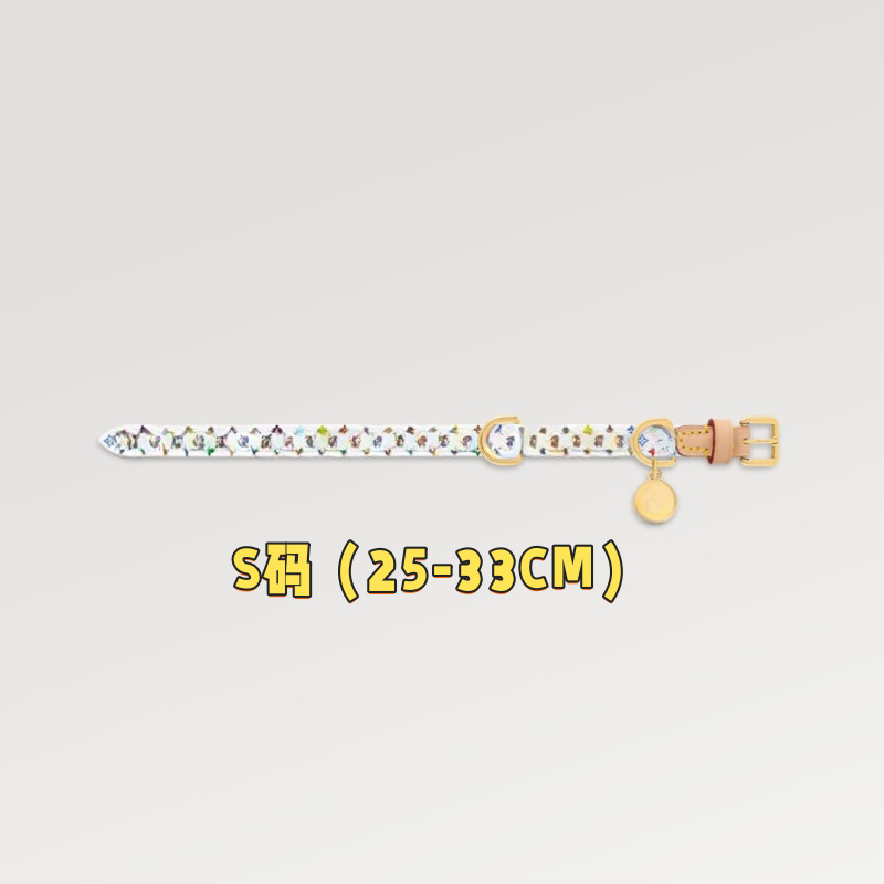 Collar de cuero para mascotas de estilo moderno y lujoso, diseño Murakami Takashi, blanco y colorido, collar para perros pequeños, collar de cuero con monograma, collar para Bulldog Francés.