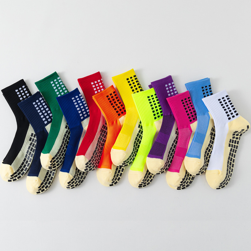 Factory towel bottom football socks anti-slip rubber block men's middle barrel sports football training football socks sports socks