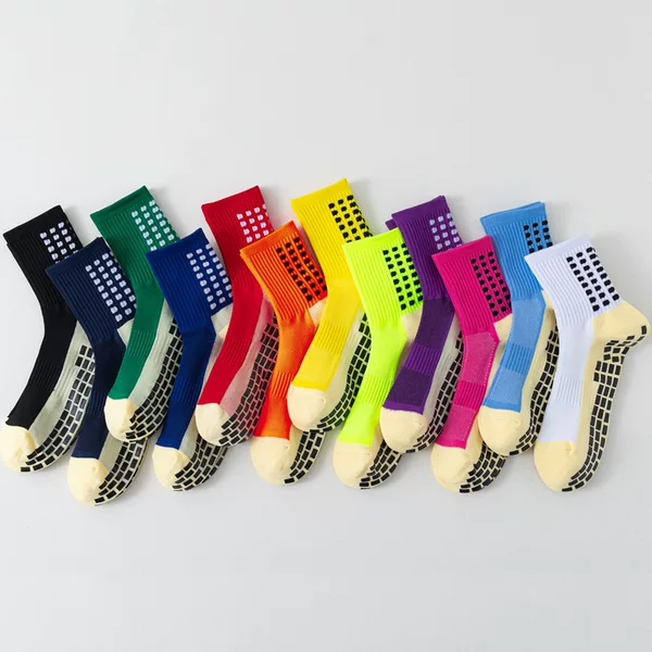 Factory towel bottom football socks anti-slip rubber block men's middle barrel sports football training football socks sports socks