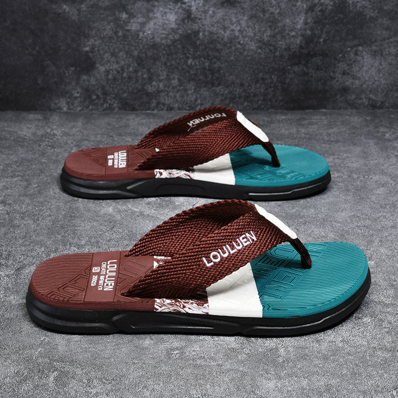 2025 nuevas zapatillas de verano para hombre, chanclas antideslizantes, sandalias para hombre, personalidad de tendencia, chanclas al aire libre coreanas, zapatos de playa