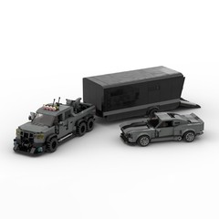 MOC-42828のフォードVelociRaptorはレゴ車のspeed8格の車と一緒に積み木の模型を積みます。
