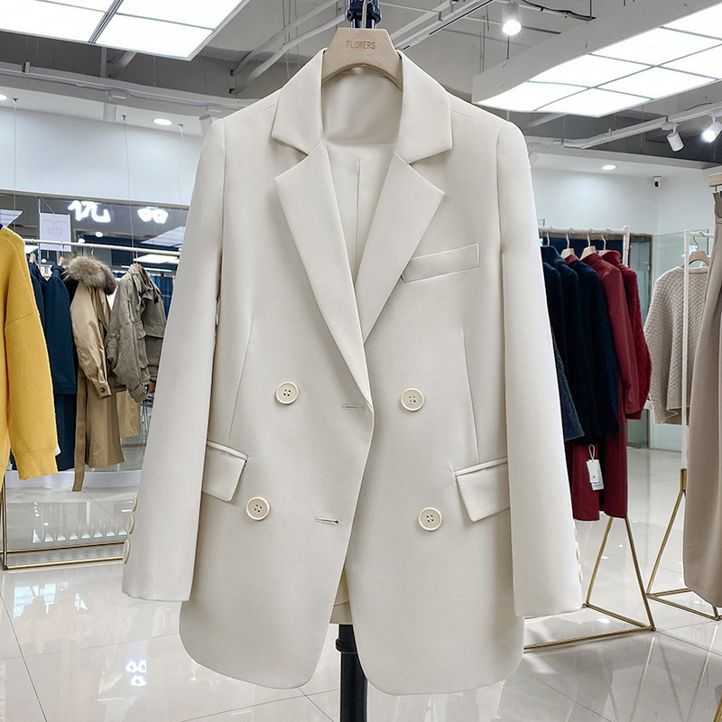 2025 Spring and Autumn Korean Style Elegant Workwear British Style Petite Suit Jacket Slim Fit Women's Blazer