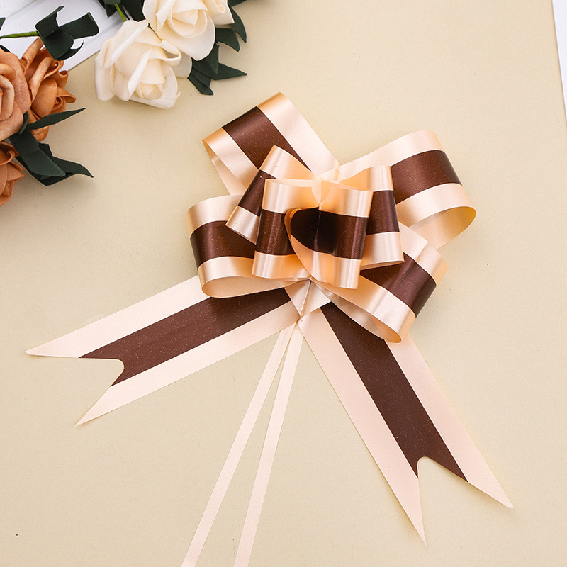 Cruz-frontera boda decoración del coche puerta grande tire flor regalo flor embalaje arco mano tire flor 50 tira recta gruesa