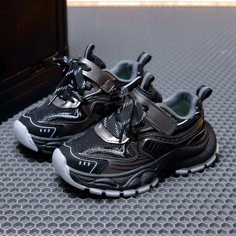 Zapatos deportivos infantiles de otoño 2026 zapatos infantiles niñas respirables zapatos de papá ecológicos zapatos de running casuales para niños