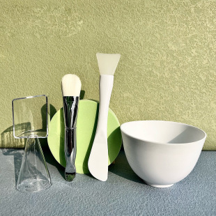 Beauty Silicone Mask Bowl Set Spoon Beauty Salon Special Mask Bowl Soft Hair Mask and Brush Spa Tools