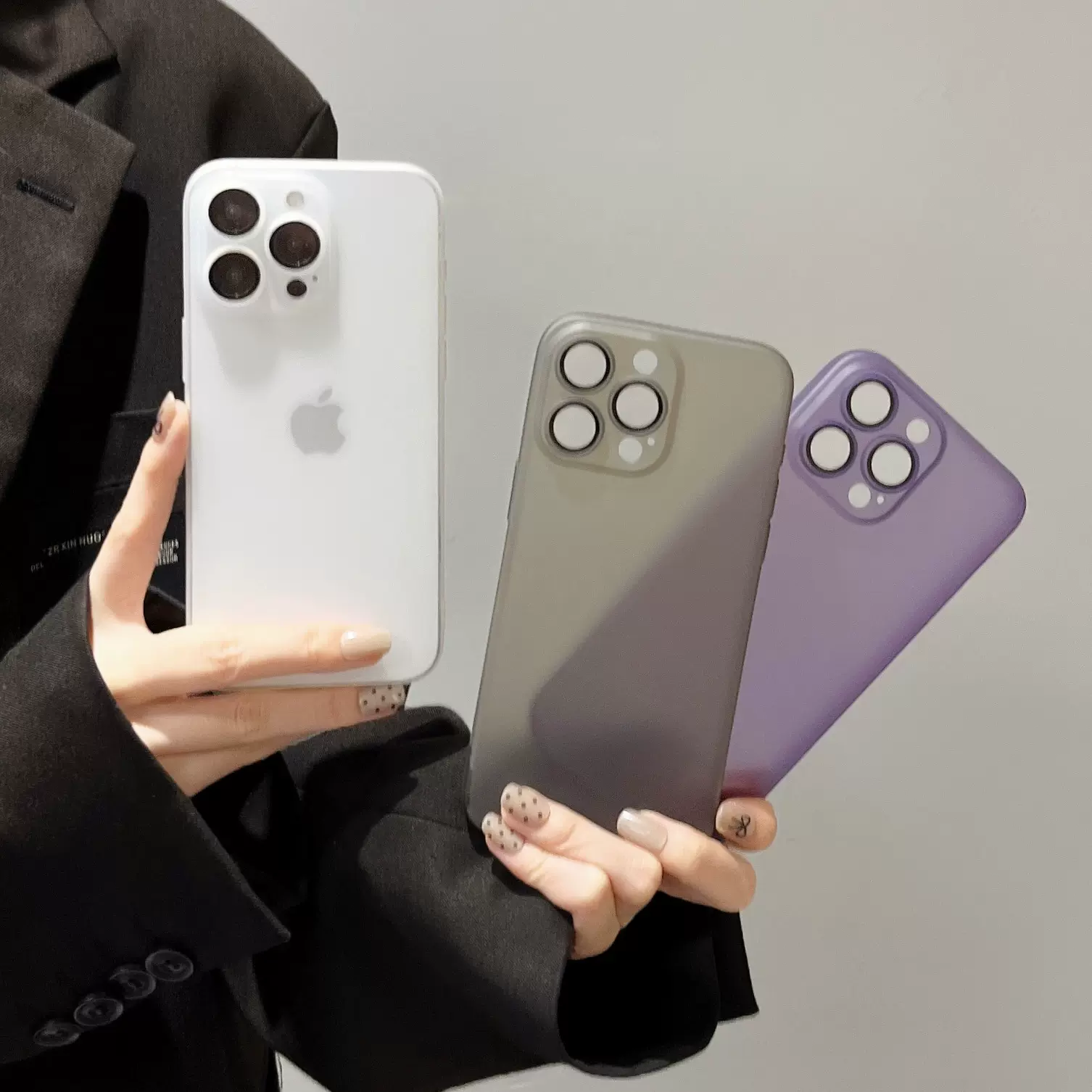 半透肤感磨砂软壳适用iPhone17手机壳全包镜头膜苹果16防摔保护套
