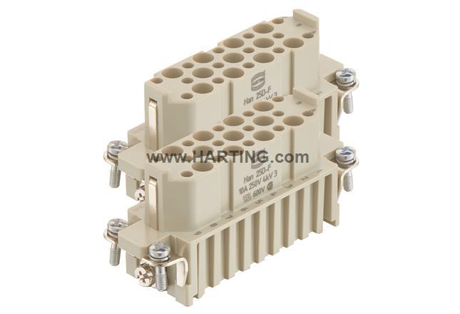 HARTING 09210253111 浩亭50针插头 重载连接器 冷压式
