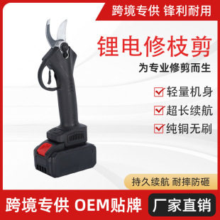 Cross-Border Portable Wireless Pruning Shears for Garden Fruit Trees Lithium Battery Thick Branch Scissors Outdoor Efficient and Durable Gardening Electric Scissors