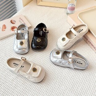 Children's Toe Sandals 2025 Summer New Girls' Princess Shoes Korean Style Chanel Style Soft Bottom Half Slippers