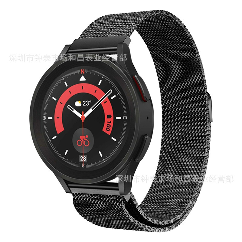 Suitable for Samsung Galaxy Watch 5 Pro 45/44/40mm stainless steel milanis magnetic wrist strap Suitable for Samsung Galaxy Watch 5 Pro 45/44/40mm stainless steel milanis magnetic wrist strap