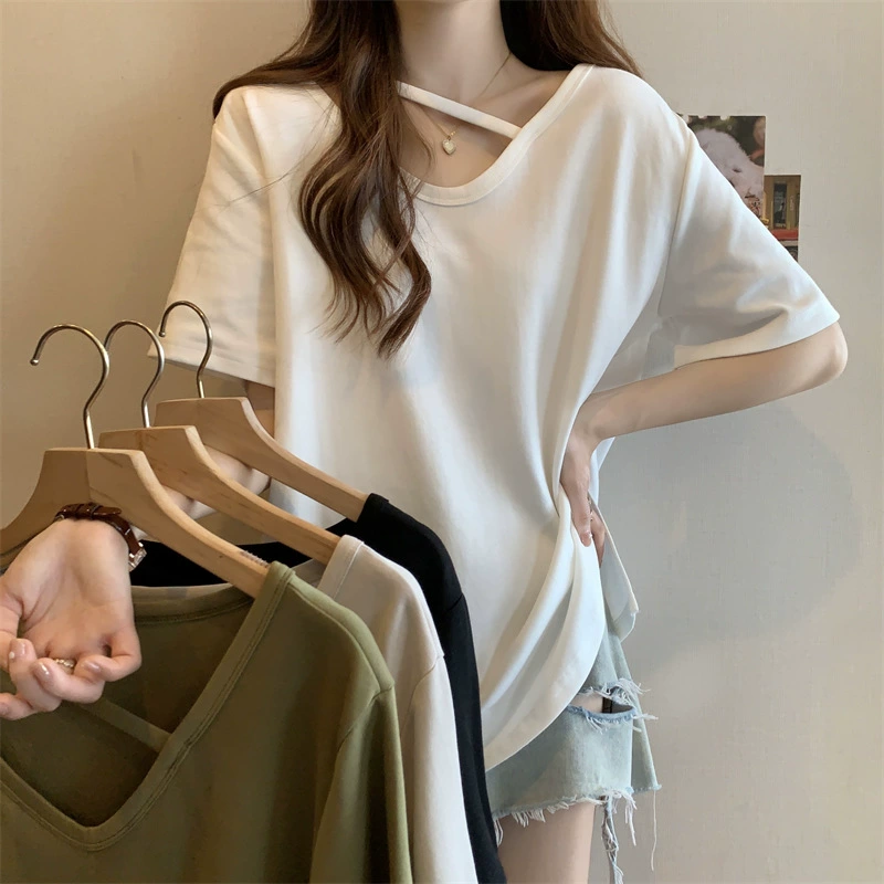 Летняя модная одежда, футболка, плюс сайз, oversize, с коротким рукавом