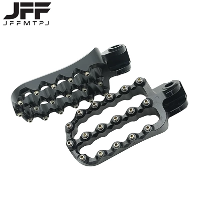 Off-Road Motorcycle Aluminum Alloy Motorcycle pedals - black