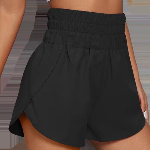 European and American Spring and Summer High-Waisted Women's Short Shorts Casual Elastic Loose Summer Sports Shorts