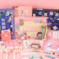 創意卡通文具盲盒手辦套裝學生禮物幸運驚喜盒子兒童禮品文具魔盒