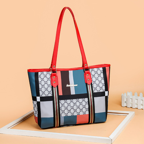 Cross-border new women's bag shoulder bag large capacity tote bag mom bag Korean style fashion cloth bag nylon one piece drop shipping