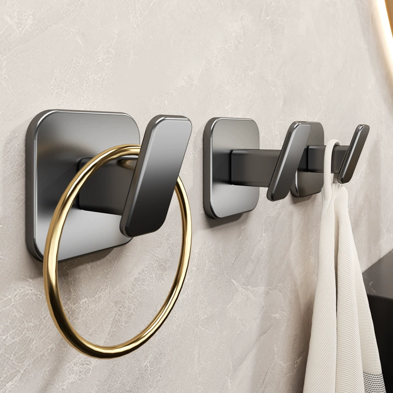 Безперфорированный крюк прочный вискоза один крюк Space алюминиевая кухня несущая настенная стена наклеенная одежда многофункциональное хранения