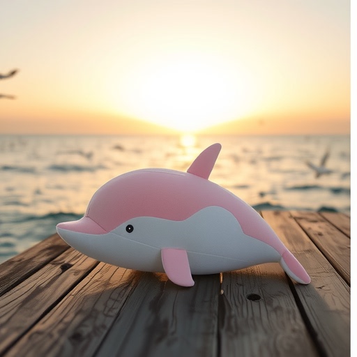 Dolphin Plush Toy Doll for Girls, Children's Bed Leg-Hugging Sleeping Pillow, Extra Large and Cute