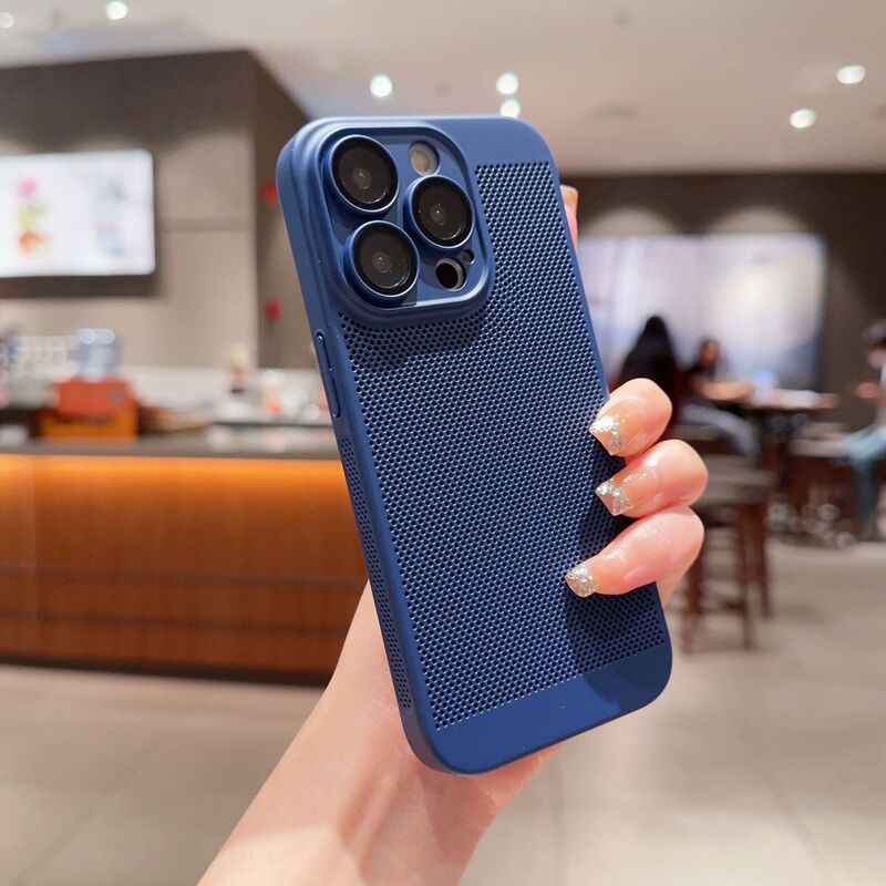 iPhone17promax対応 放熱性抜群の精密穴あきスマホケース Apple 16/15 耐衝撃 14 保護カバー 人気トレンド|undefined