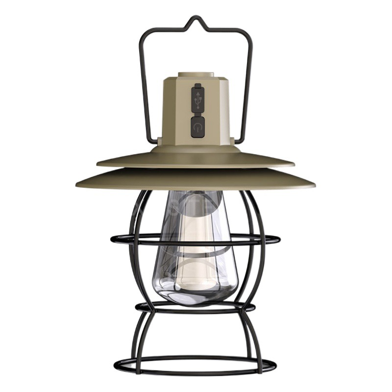 Al Aire Libre retro camping luz linterna campamento linterna recargable led tienda de luz Super larga resistencia multifuncional