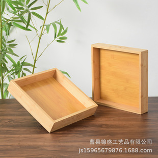 Solid Wood Square Storage Tray Snack Afternoon Tea Tray Snack Melon Seeds Dried Fruit Box Living Room Desktop Sundry Storage Wooden Tray