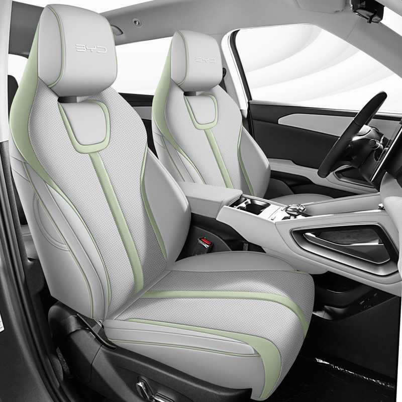 Modelə uyğun (Original) oturacaq örtükləri — BYD BYD Yuan UP - gray-green-standard-edition-note-car-model-year-rear-row-half-cover