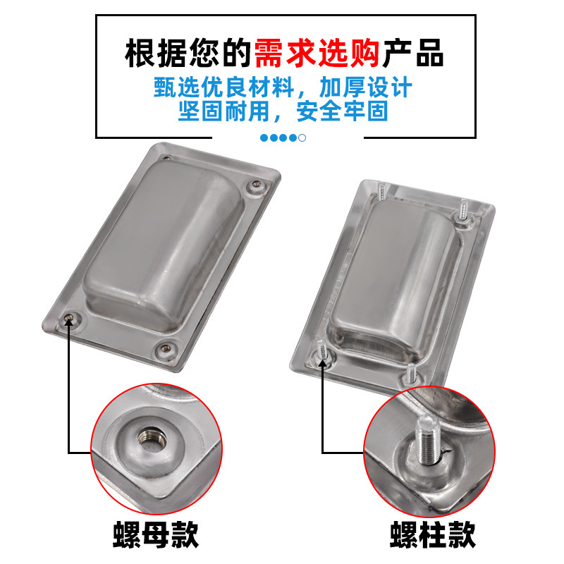 AW Anwang tuerca grande, medio y pequeña, perno-acero inoxidable serie de mango de mano de empuje y pulsación accesorios de caja de herramientas image 4