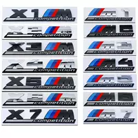 Применимо BMW M Thunder Edition логотип автомобиля X1M X3M X5M X6M1 M2M3M4M5M6M7 черный маленький M боковой знак