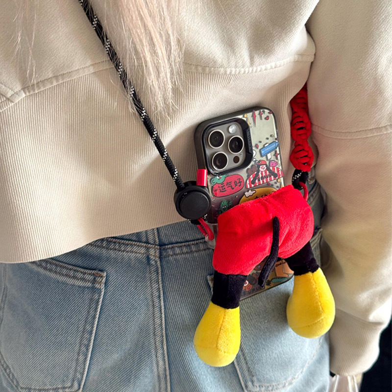 かわいいミッキーバット人形、携帯電話ストラップ、携帯電話ケースアクセサリー、ホルダー、吊り下げチェーン、バッククリップ、携帯電話バッククリップ|undefined