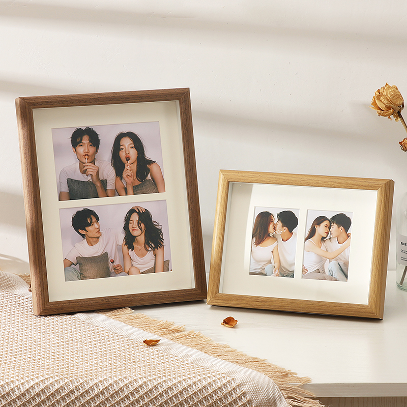 61K3 Couple Photo Frame Custom-Made Photo DIY Two-Piece Combination Photo Washing Plus Printing Wedding Photo Commemoration Two-Square Grids 61K3 Couple Photo Frame Custom-Made Photo DIY Two-Piece Combination Photo Washing Plus Printing Wedding Photo Commemoration Two-Square Grids
