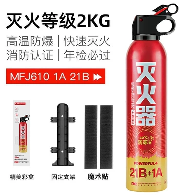 Vehicle fire extinguisher for Private Vehicles - fire-warrior-21b1a-dry-powder-fire-extinguisher-color-box-with-hanger-adhesive-backing