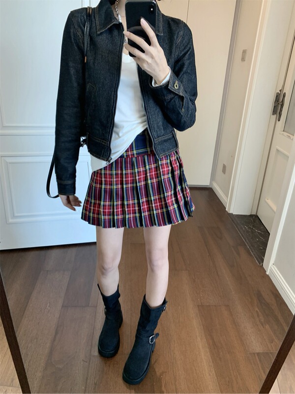 上衣外套短款秋冬季2025新款小个子外穿长袖辣妹牛仔夹克女上衣潮|undefined