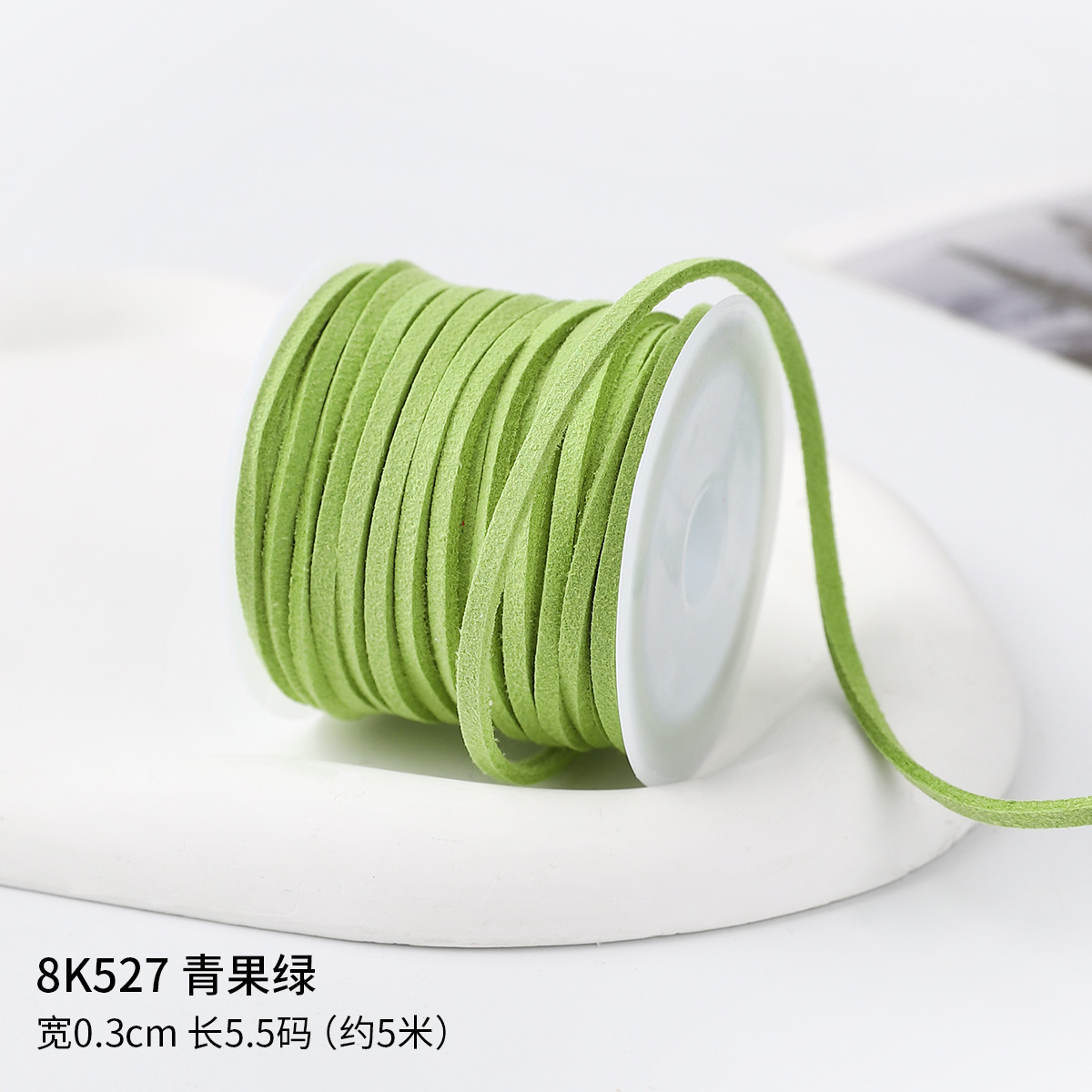 0.3cm cuerda de piel de ciervo gran rollo de cuerdas de lona de seda cinta de regalo caja de regalo embalaje de cinta de colores hecha a mano cuerda de tracción