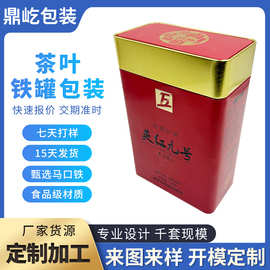 鼎屹方形茶叶铁罐密封包装红茶绿茶通用食品级马口铁盒食品级认证