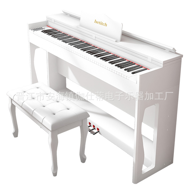 Ventas directas de fábrica hetishi 88 llave eléctrica piano peso martillo adulto hogar niños principiante kindergarten maestro Examen de Grado puede hacer inglés