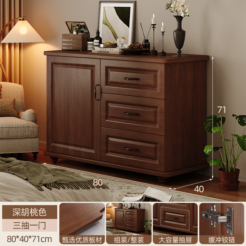 Cómoda junto al sofá de la sala de estar, cómoda de madera maciza, cómoda, cómoda de dormitorio, cómoda, cómoda americana