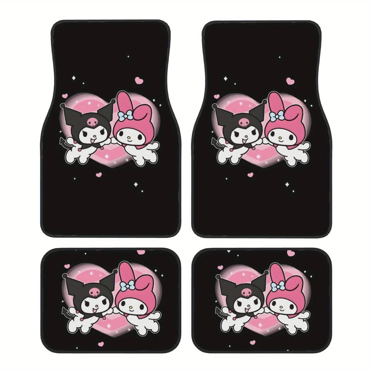 Cross-Border Sanrio Car Floor Mats for Main and Passenger Seats, Front and Rear Floor Mats, Amazon Temu Dropshipping Cartoon Foot Mats