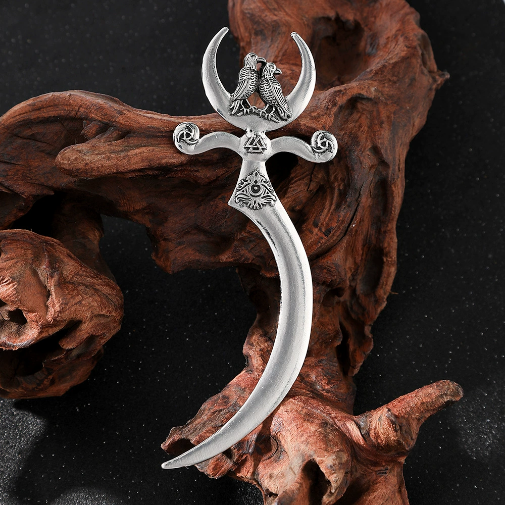 Популярная на границе ретротрансформа Odin hairpin, Crow Witch hair stick Nordic Norwegian стиль аксессуары для волос оптом
