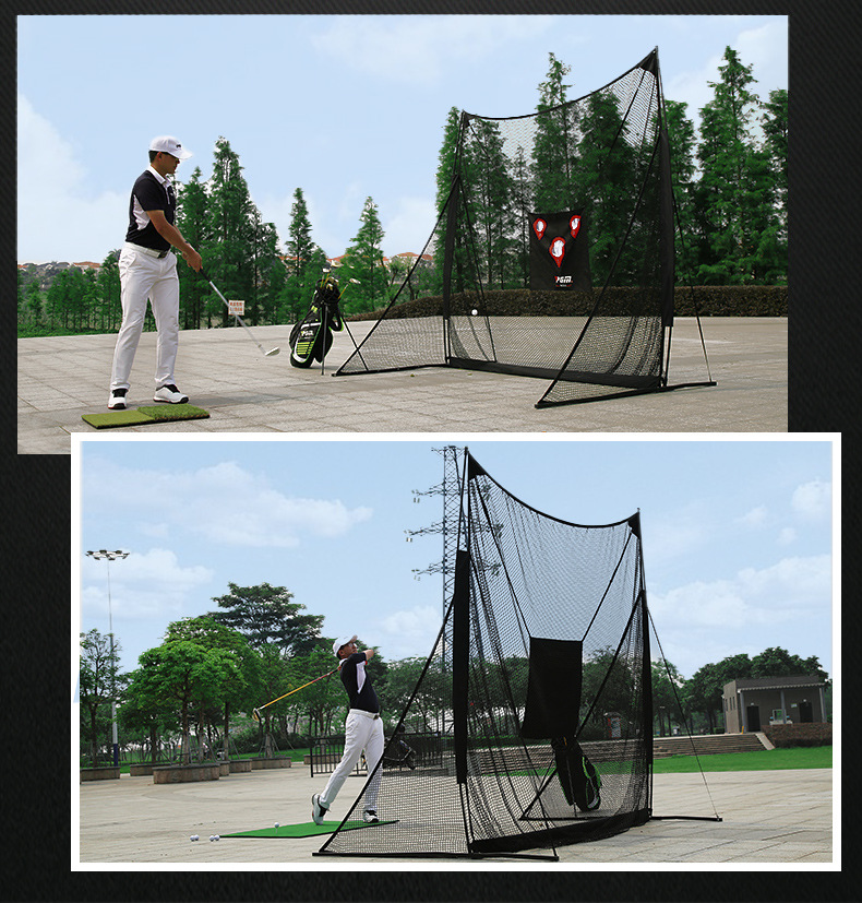 Lưới tập Golf PGM trong nhà và ngoài trời kèm lồng tập — Lưới thực hành xoay/cắt [vải mục tiêu kép], Tấm đệm lưới thực hành xoay/cắt [vải mục tiêu kép], Lưới thực hành xoay/cắt, đệm, hộp giao bóng [vải mục tiêu kép], Lưới thực hành xoay/cắt, đệm bóng, bãi cỏ [vải mục tiêu kép] chi tiết 6