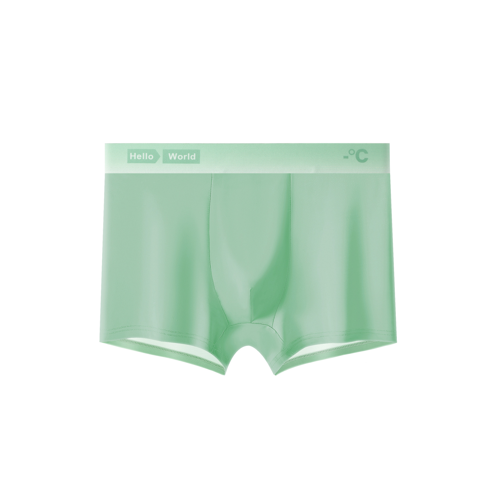 Ropa interior masculina verano hielo seda antibacteriano cuatro esquinas pantalones cortos bóxer transpirables delgados juveniles cabeza ropa interior masculina