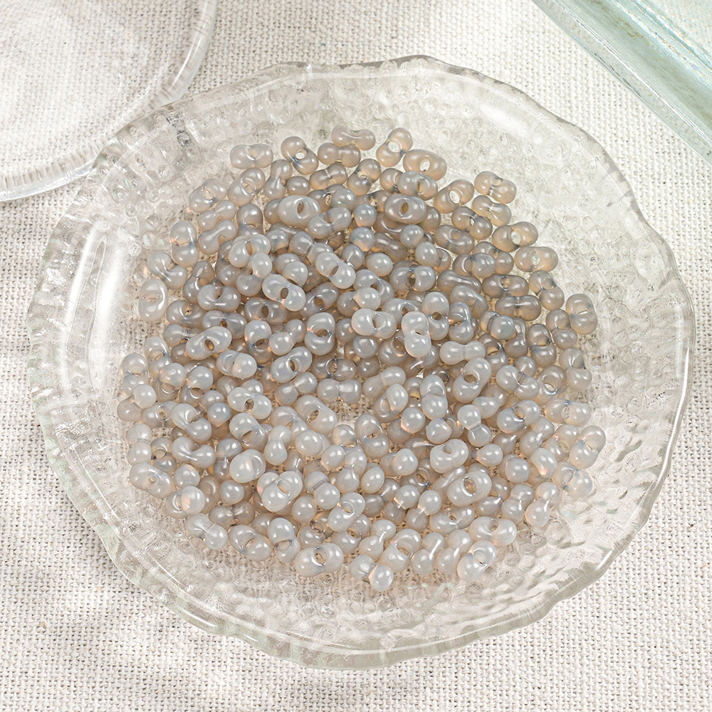 【400 piezas 2 botellas】Cuentas Xiaozi, cuentas sueltas, cuentas para pulseras, material para cuentas, cuentas espaciadoras de 3 mm, accesorios para cadena de teléfono DIY