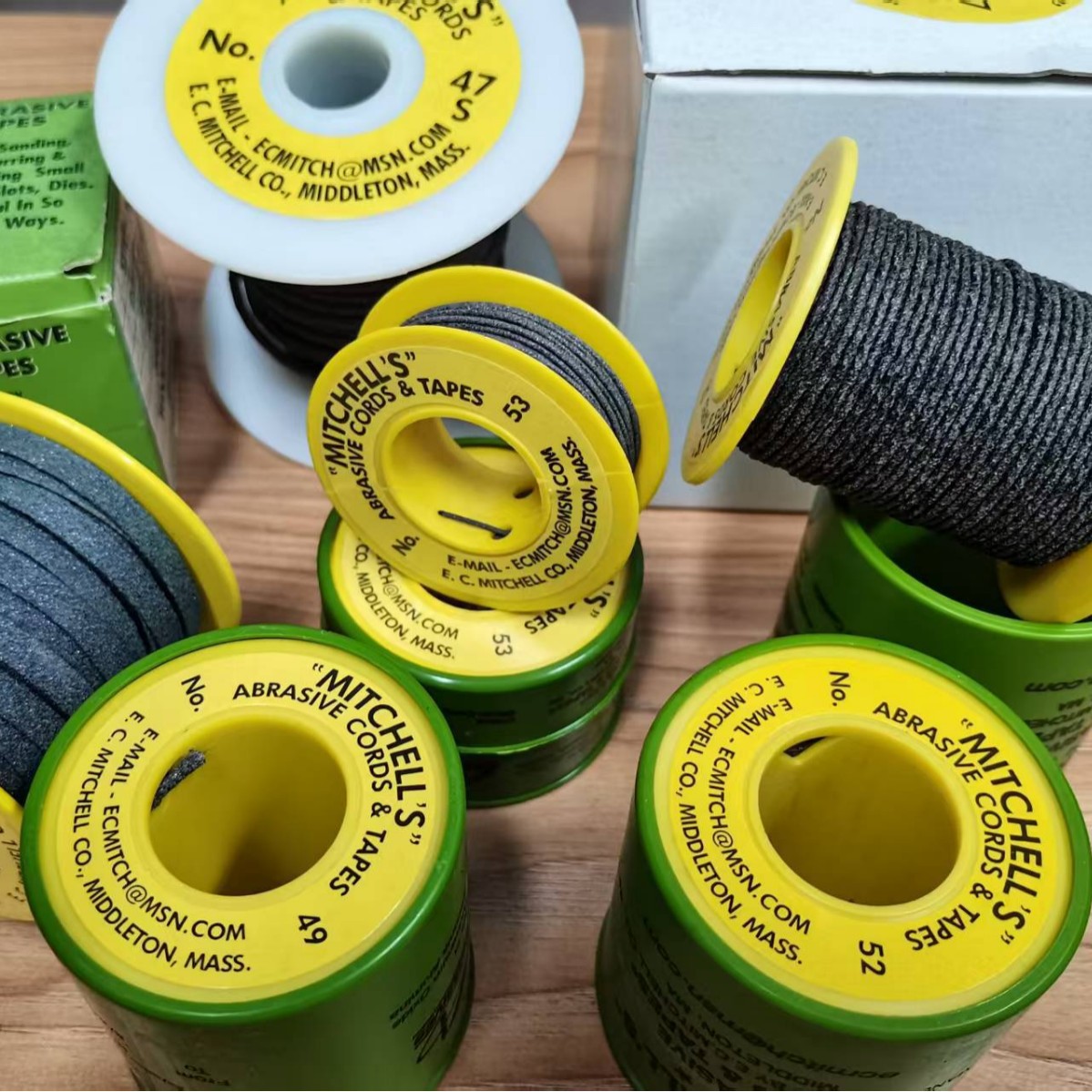 现货 特价美奇MITCHELL#01 56 57 58 59 氧化铝研磨绳  扁形