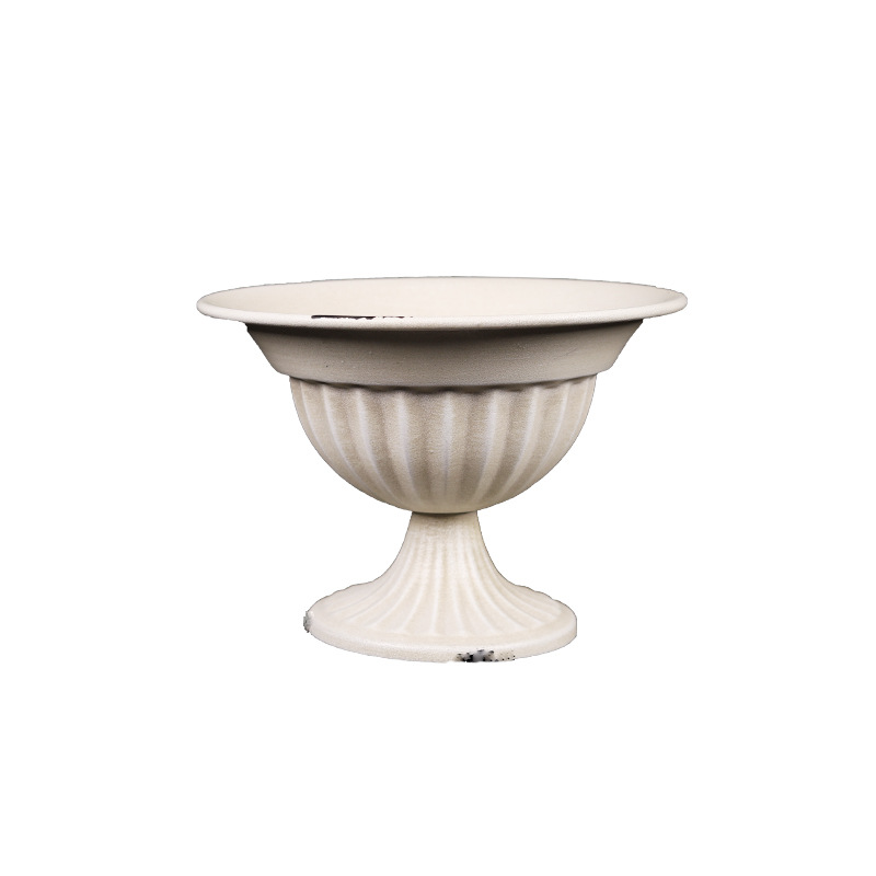 Vintage blanco vintage florero estilo europeo florero boda banquete Hotel decoración del hogar tienda de flores floral