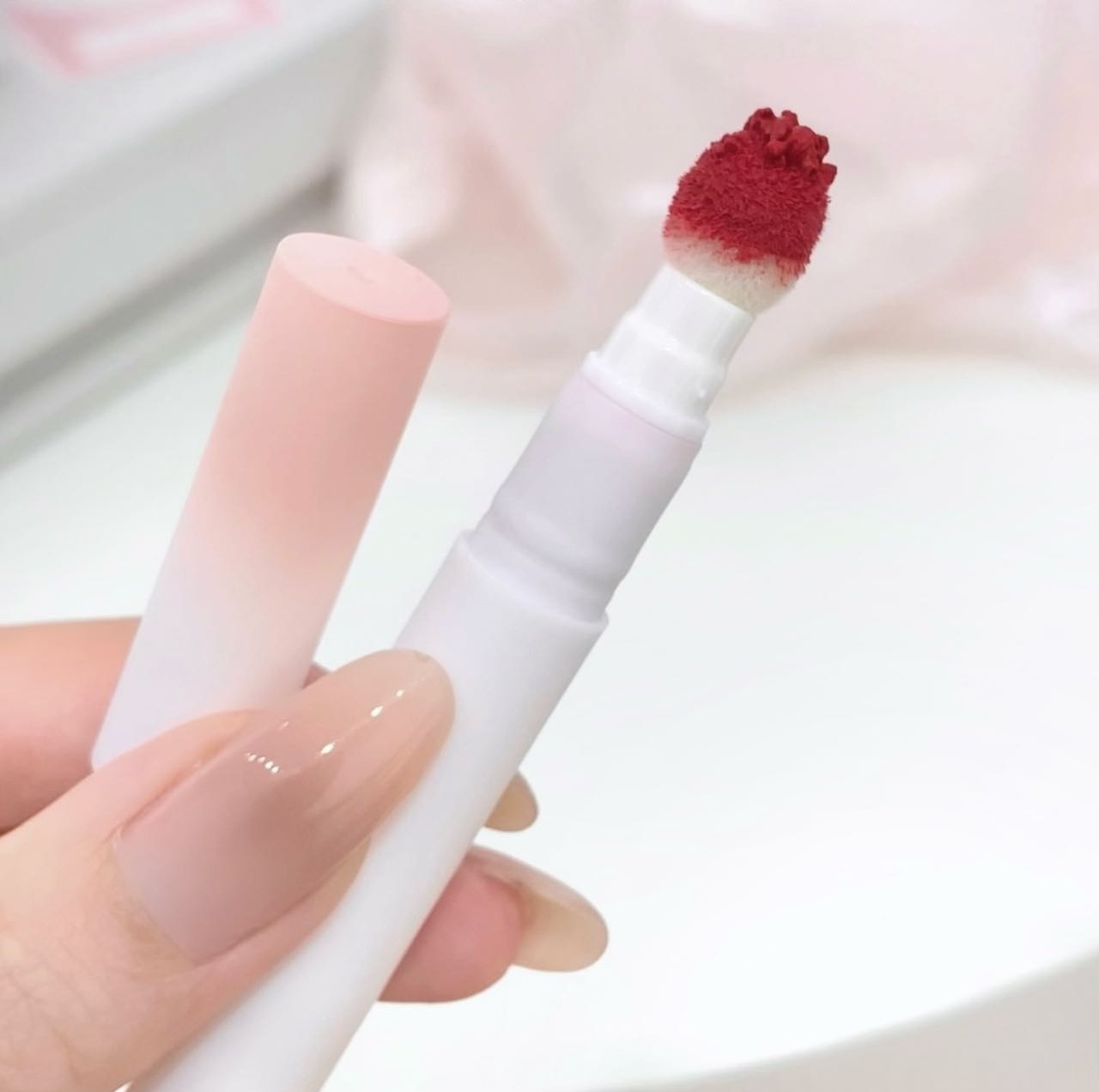 NINISOSO Lip gloss, Lip powder cream, cushion Lip cream, matte non-stick cup, nude lipstick, lip mask, lip mud for whitening undefined