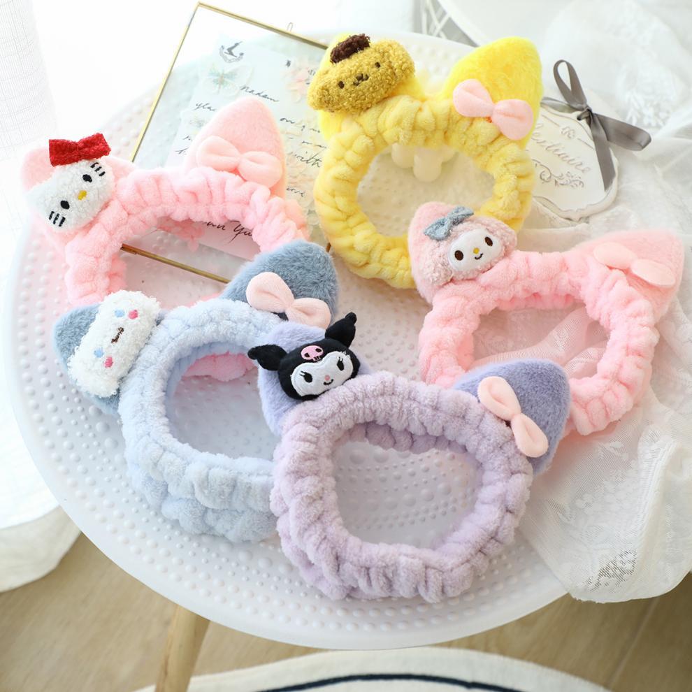 Cartoon Hairband for Women, Versatile Hair Accessory, Sports Yoga Headband, Girly Style, Non-Slip Headband for Washing Face, Applying Face Mask, and Makeup