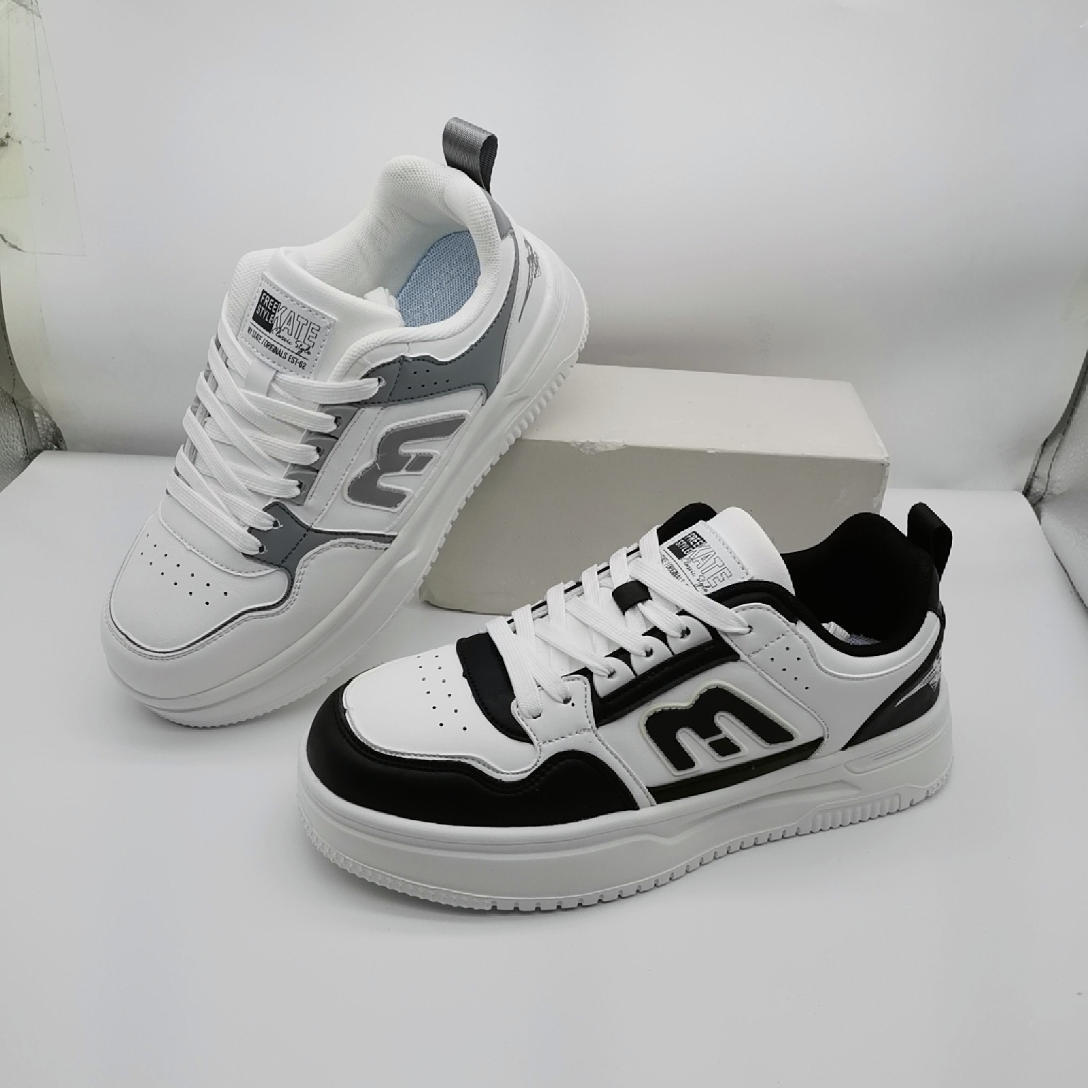 40-44 Tamaño Fujian zapatos de cuero para hombres zapatos de moda zapatos de skate casuales casuales transpirables versátiles Agam Young